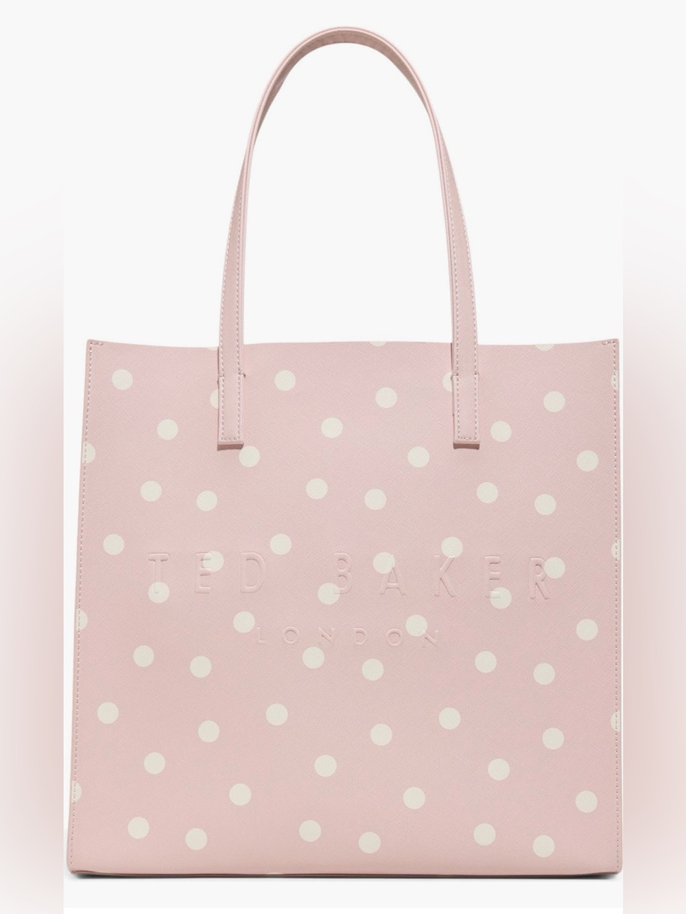 Ted Baker London Pink and Cream Polka Dot Tote